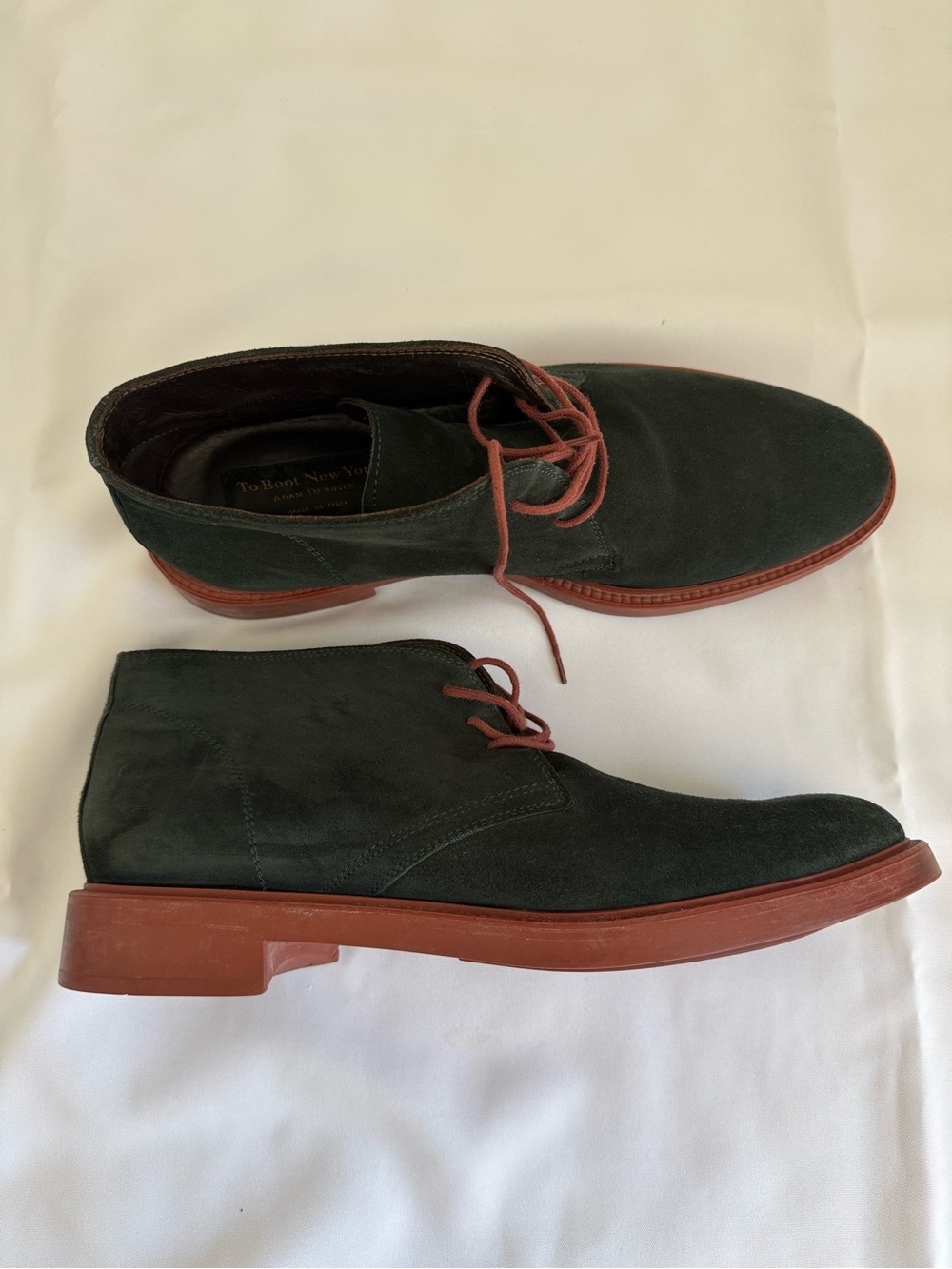To Boot New York Adam Derrick Collins U850G Blue Suede Lace Shoes Men's Size 12